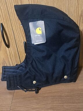 Carhartt Black Hood with Snap Buttons a113 hood